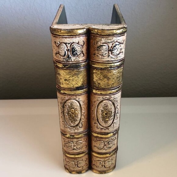 NWT ALEXANDRA'S ACCENTS Decorative Antique Books Desk Files Magazine Holder - Picture 11 of 12